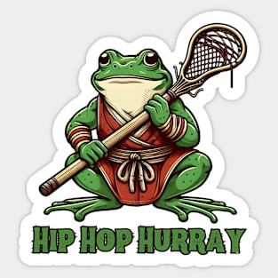 Lacrosse frog Sticker